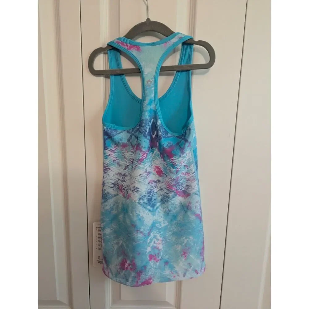 NWT Ivivva by Lululemon Tank (reversible) and Leggings set top 8 10 Girls blue